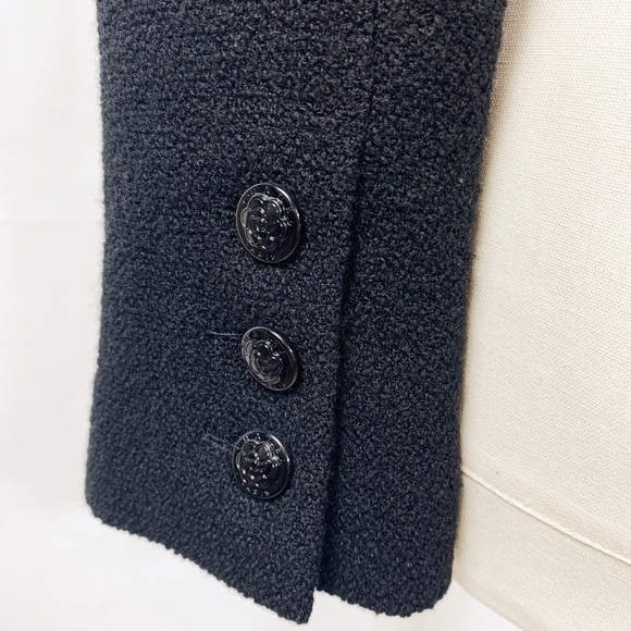 CHANEL Black Military Style Jacket Size 40 - Picture 4 of 8